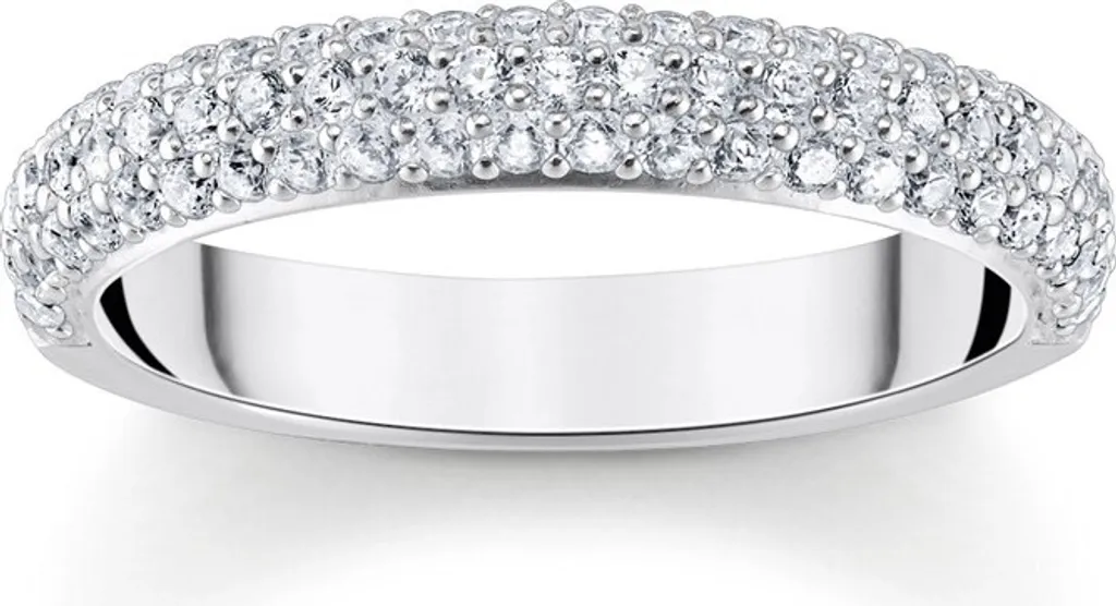 Thomas Sabo TR2462 Anello Fascia Argento e Zirconi - Donna 52