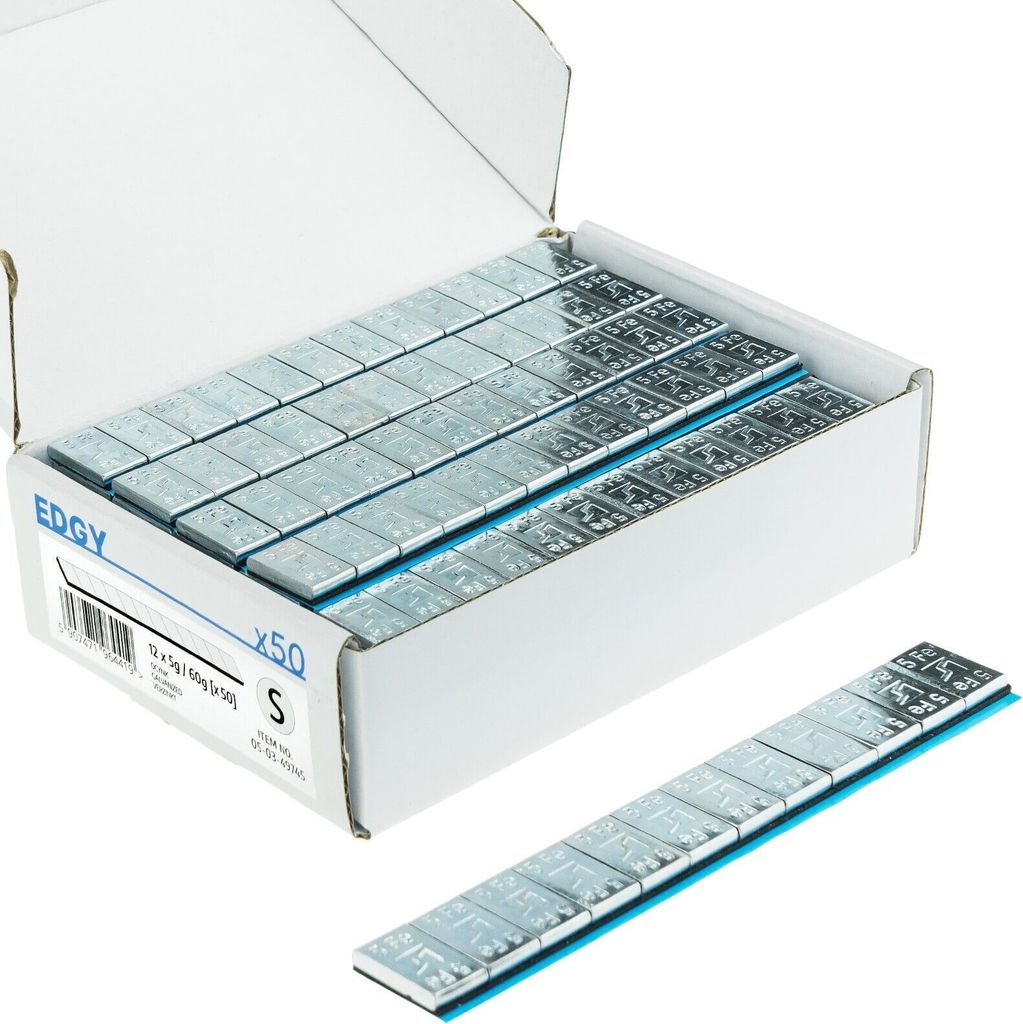 GEMATIC Auswuchtgewicht Klebegewicht Kleberiegel GRAU-STAHL 100 Stück 12x5g