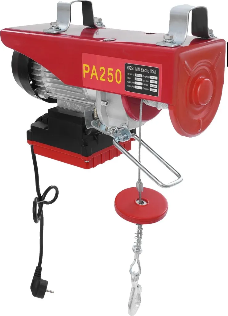 Treuil électrique de garage 250 kg : levage sans effort par radio commande
