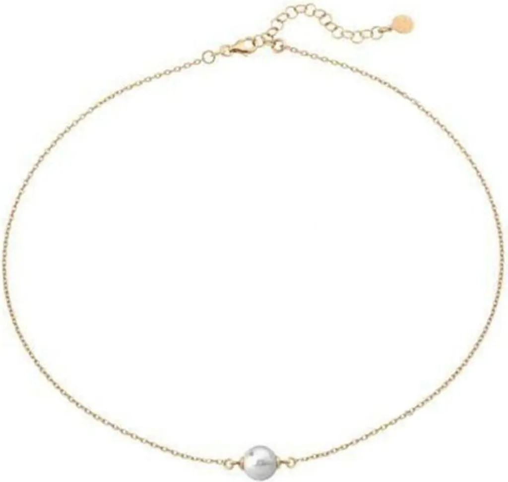 Majorica 15593.01.1.000.010.1 Oro: Collana Punto Luce con Perla