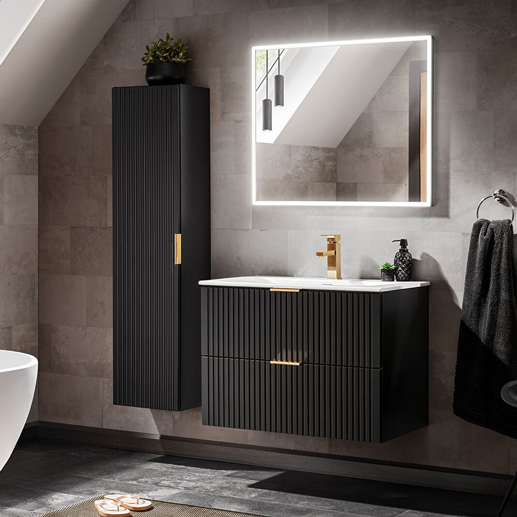 Waschtischunterschrank mit Waschbecken 80cm Produktbild 8