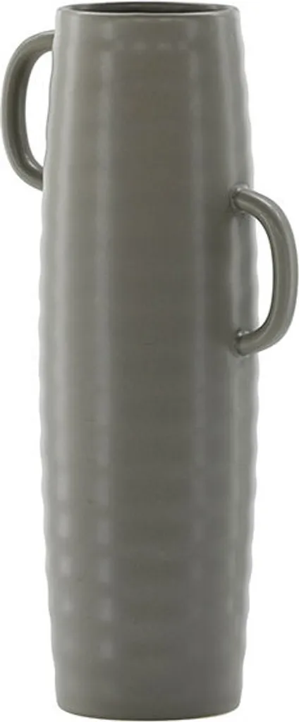 Vase Gris Anthracite Cent Venture Design en Grès Mat de Style Nordique