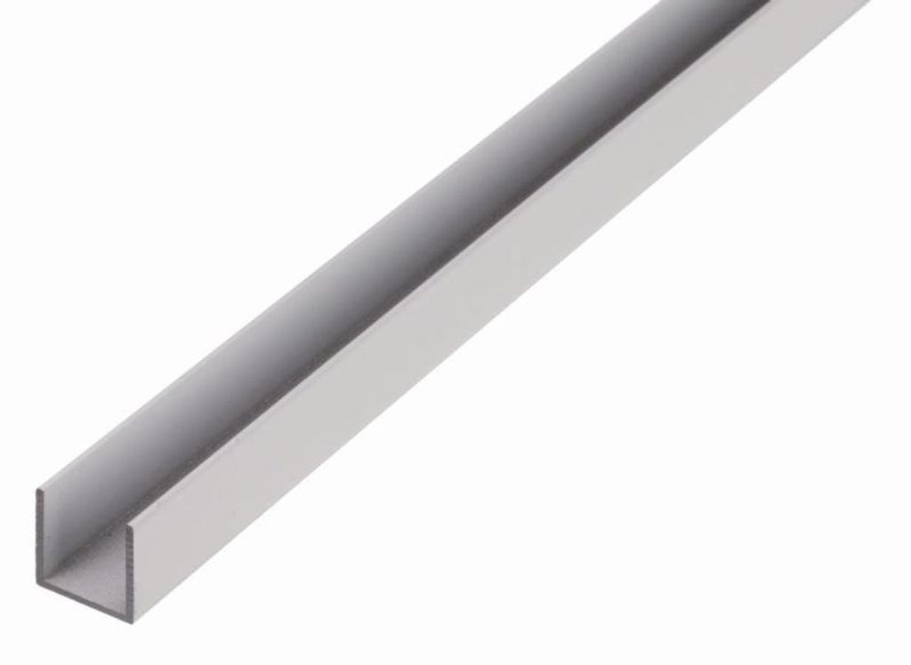 Alberts 475659 Profil U, aluminium, naturalny, 1000 x 8 x 8 Zdjęcie produktu 