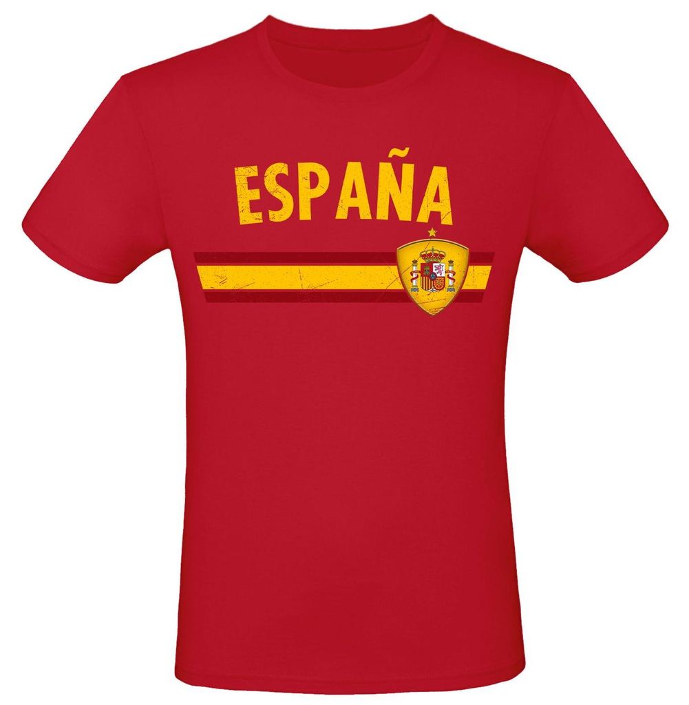 WM EM Fan Shirt Länder T-Shirt Fußball Fanartikel Herren Produktbild 