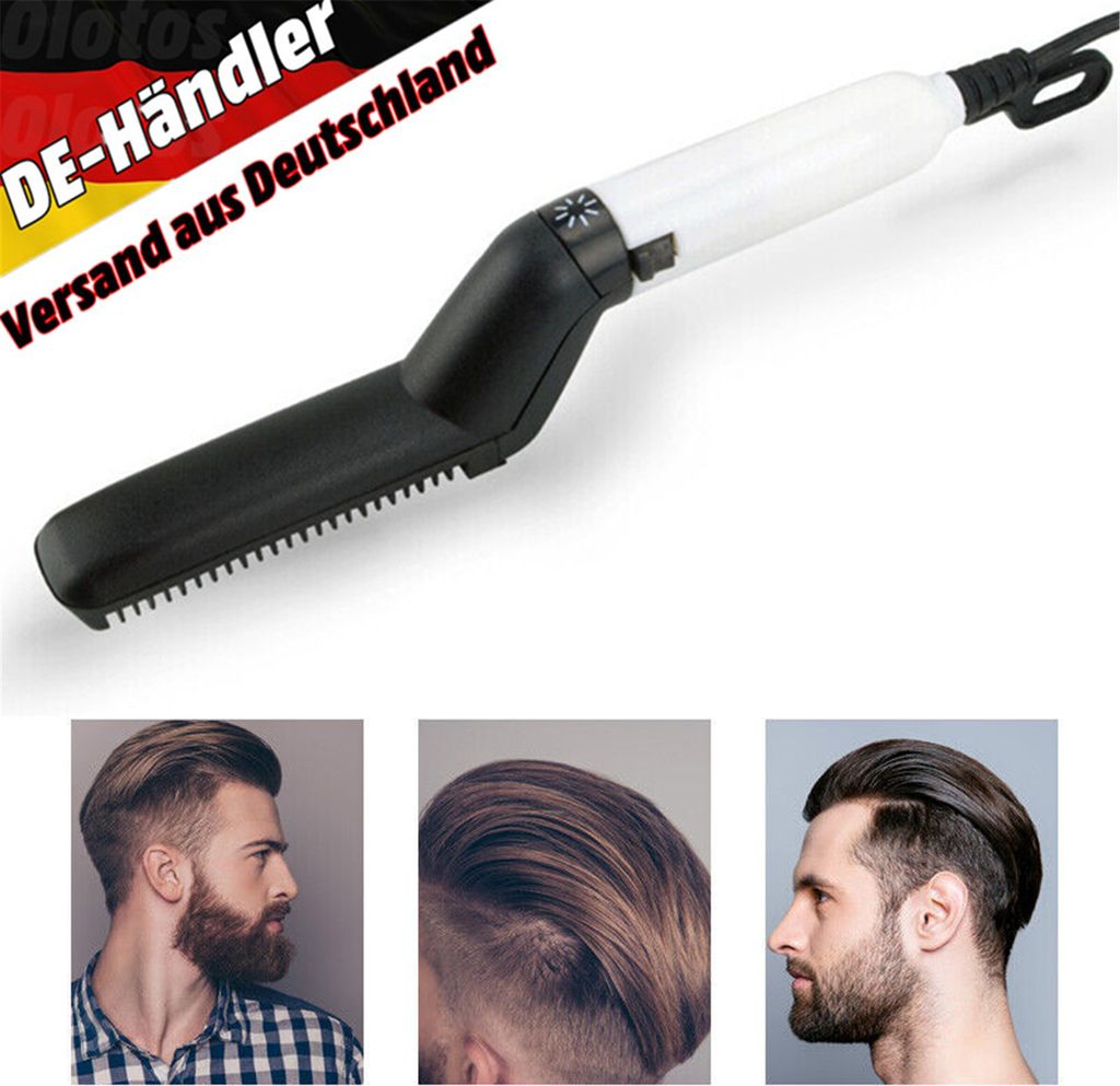 Haarglättbürste Bartglätter Bürste Elektrische Haarglätter Produktbild 
