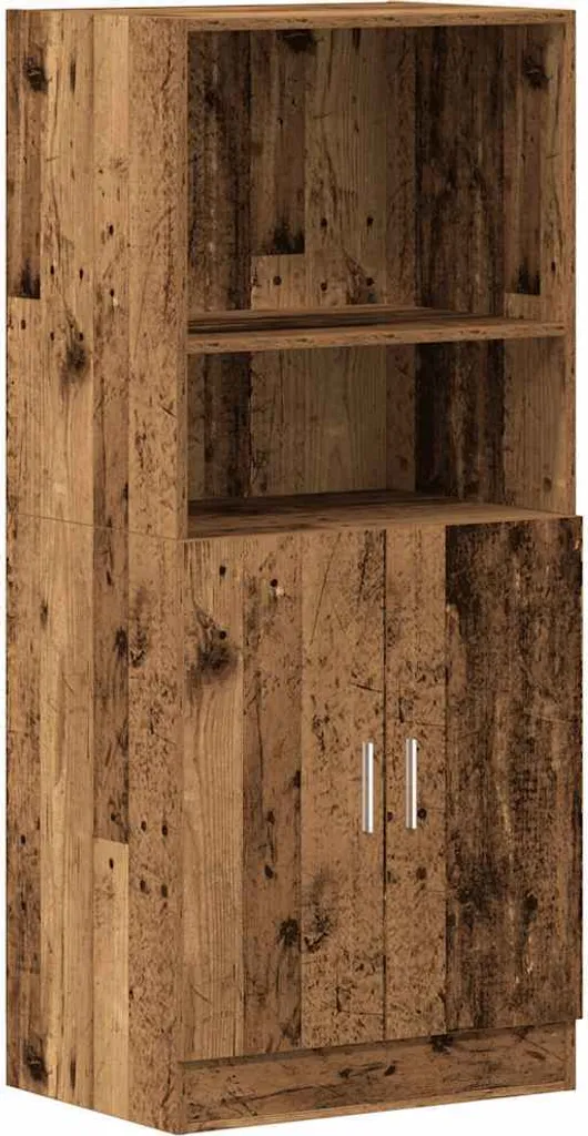 Mobiletto Cucina Legno di Recupero 131 cm | Un Tocco di Storia in Casa
