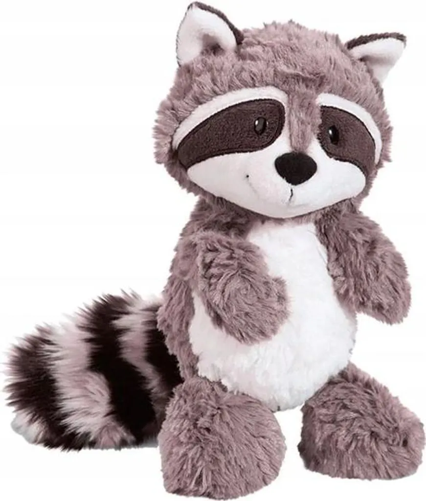 Peluche raton laveur lavable 35 cm - Doudou résistant pour enfants