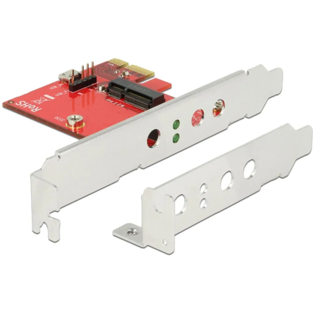 Controller DeLOCK M.2 Card PCIe x1 USB 2.0 | Upgrade Low-Profile Pro