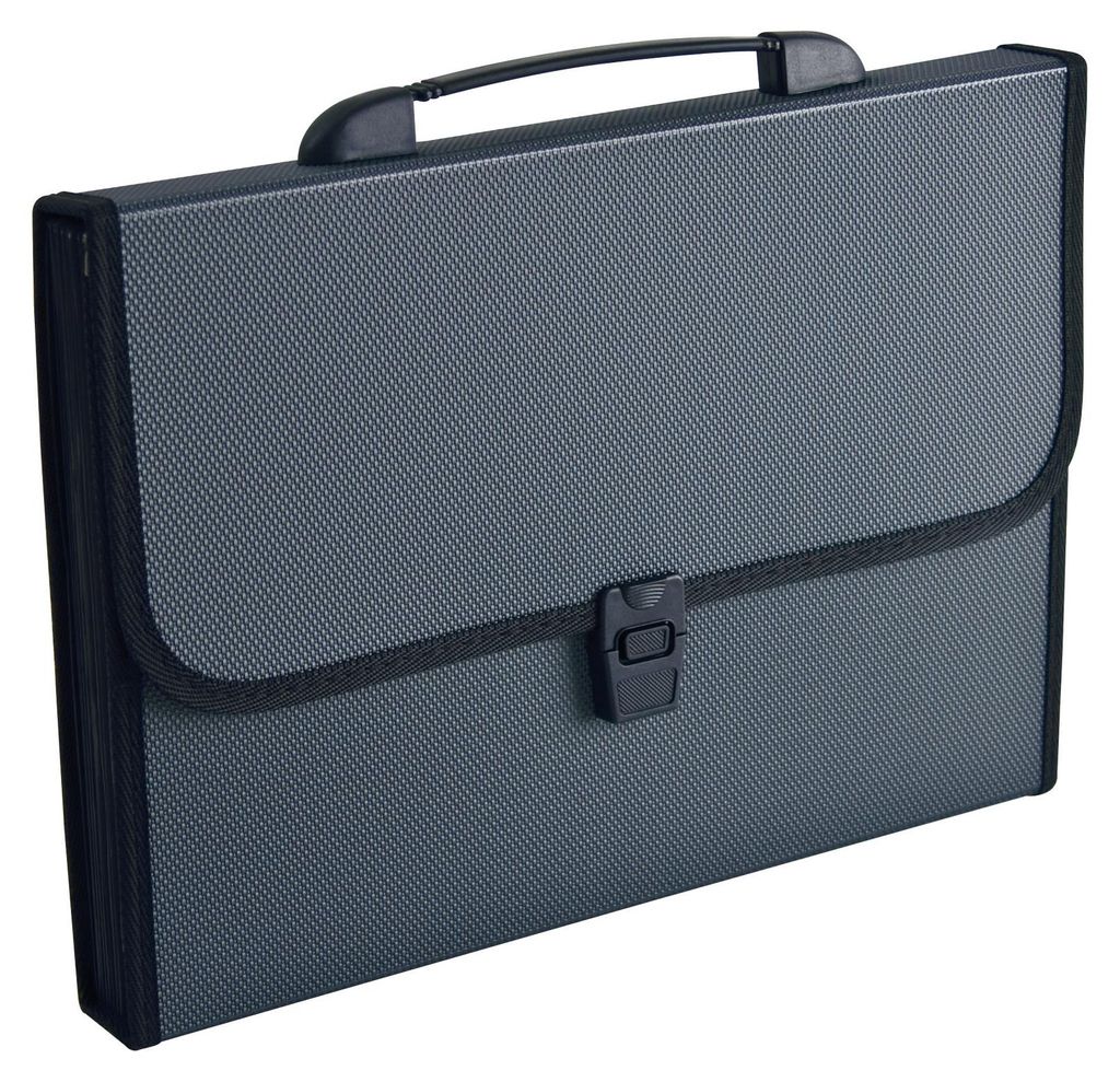 Fächertasche DIN A4 12Fächer Polypropylen schwarz Image du produit 