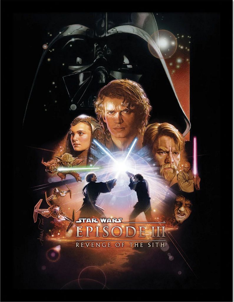 Star Wars - Gerahmtes Poster "Episode III" PM8411 (40 cm x 30 cm) (Bunt)