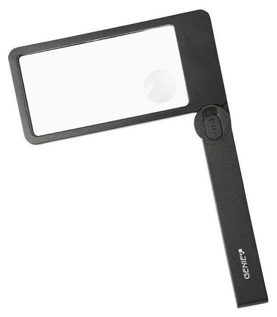 GENIE ML105 Handlupe Leselupe rechteckig mit LED Licht Produktbild 