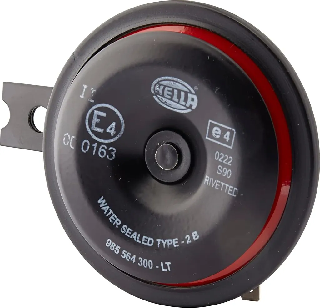 Avertisseur HELLA S90 12V 113dB 350Hz Rouge et Noir - 3AL 922 000-951