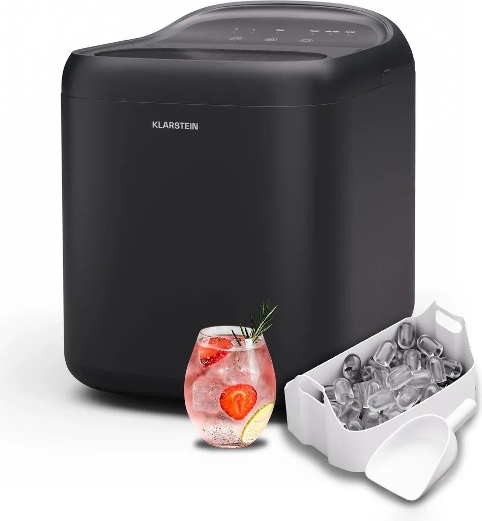 Machine à glaçons pour cocktails Klarstein SparkIce, 2 tailles de glaçons
