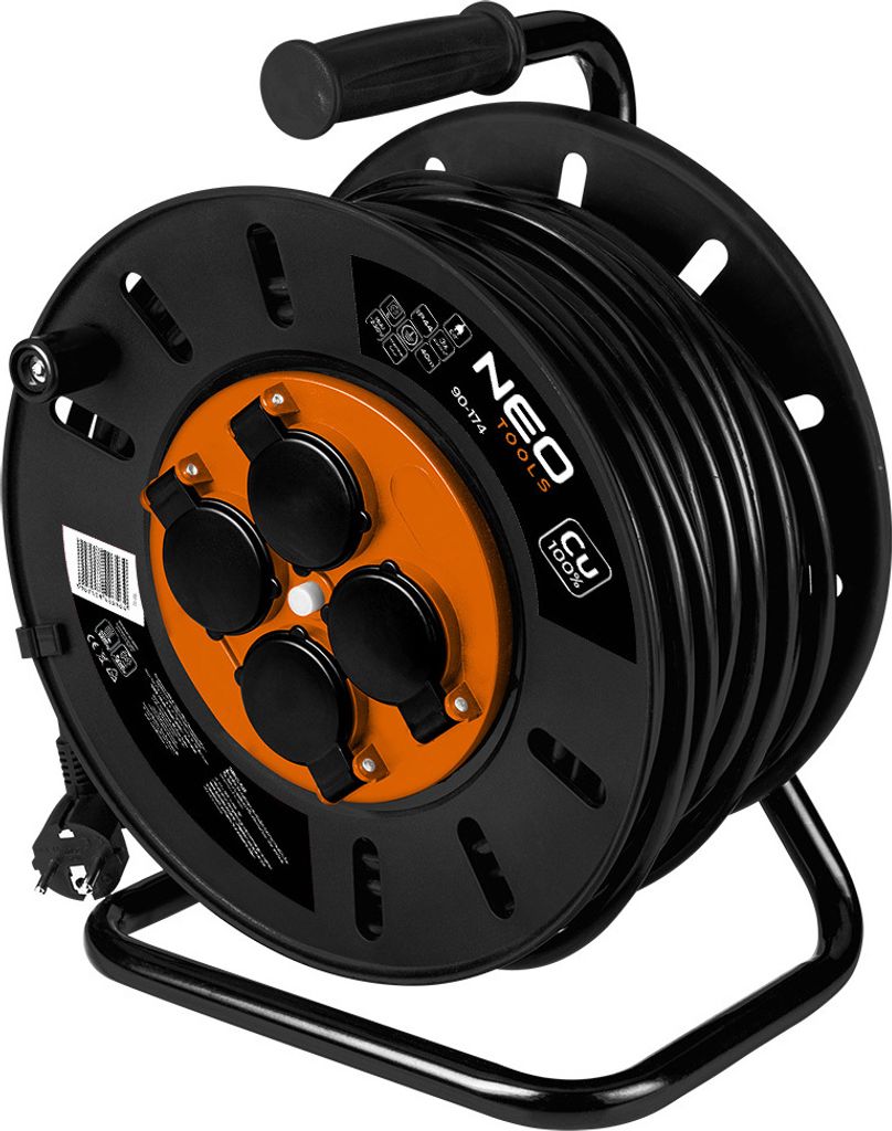Cilindro de cable de extensión de 40 metros, con cable de 3 Imagen del producto 