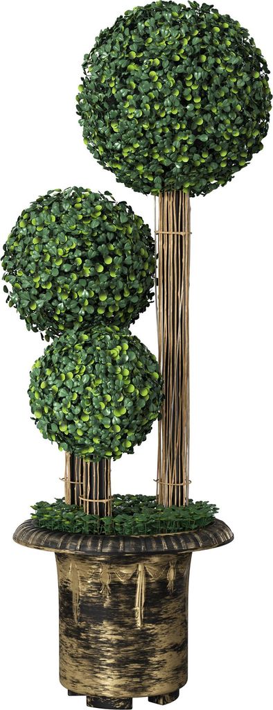 JOIEYOU 1 Stück Künstliche Pflanzen 90cm Hoch Kunstpflanzen Simulierte Orb Sträucher mit PE Blätter & PP Blumentopf, Plastik Immergrüne Zimmer...