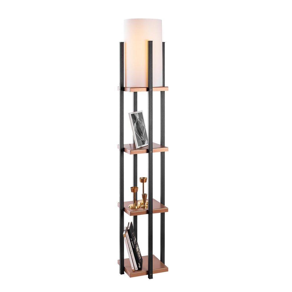 Opviq, lampada da terra in stile industriale con struttura Immagine del prodotto 