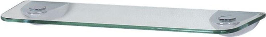 Spirella Wand-Glasablage Darwin Badezimmerablage Ablage Wandablage für das Badezimmer aus Glas und Edelstahl 40cm