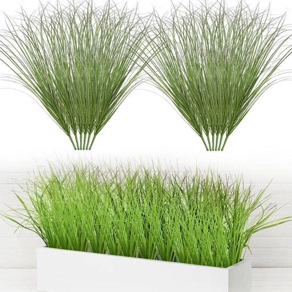 Lot de 12 Arbres Artificiels Verts 52 cm Résistants aux UV pour Jardin