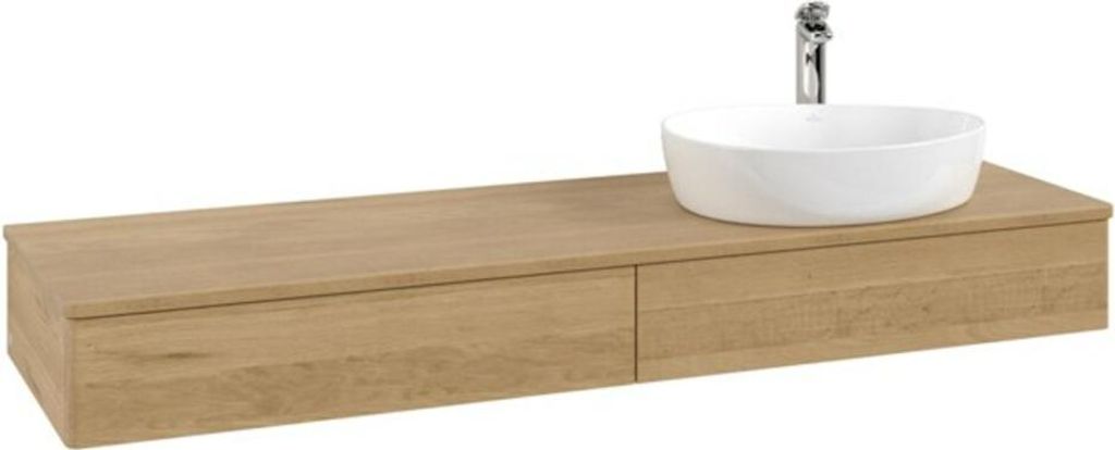 V&B Waschtischunterschrank ohne Frontstruktur -Beleuchtung Antao 160x50cm, HL, WBP-farbe hon. Oa, hon. Oa