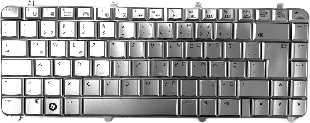 Clavier PC Portable HP Pavilion dv5-1031tx Argenté Disposition Française