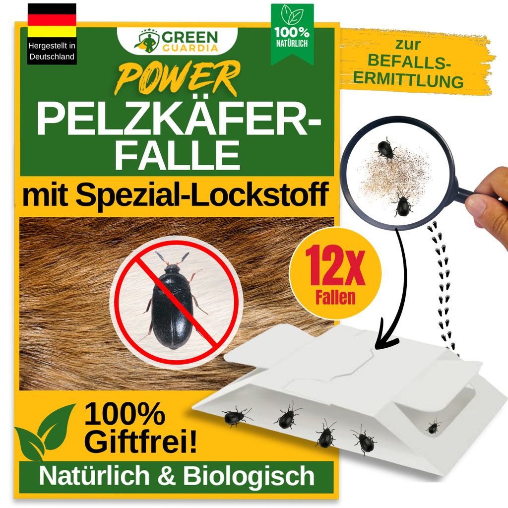 Green Guardia Pelzkäfer Falle mit Spezial-Lockstoff – 12x Produktbild 