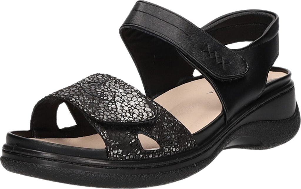 Donna Andrea Damen-Sandalette Schwarz, Farbe:schwarz, EU Größe:37