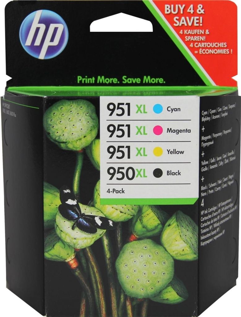 4 Druckerpatronen Original HP 950/951XL Set Produktbild 