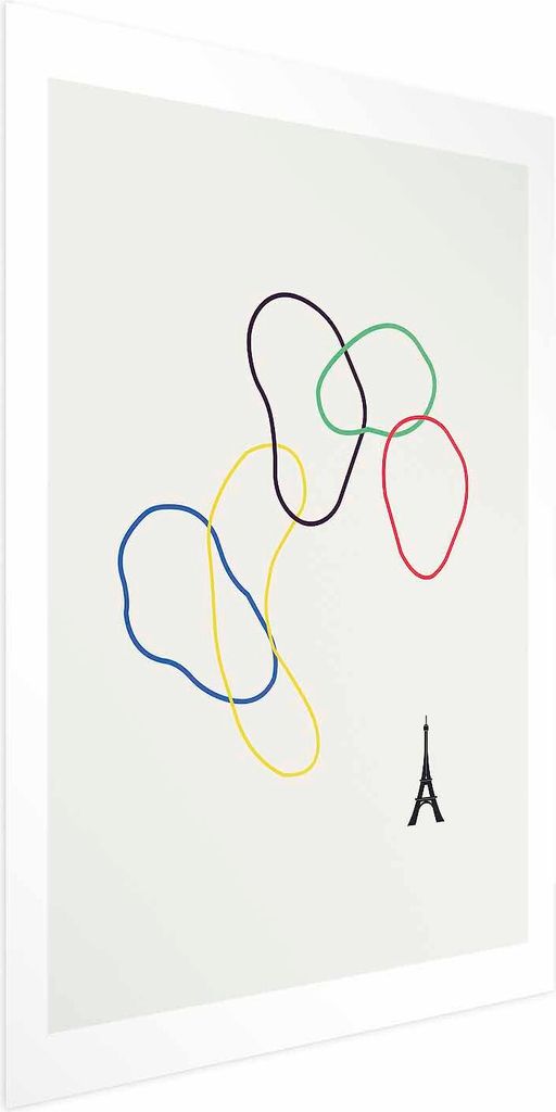 Posterpapier Poster - Colorful Circles - digital graphic - minimalism 60x90 cm Abstrakt a-C-10118-ao-a