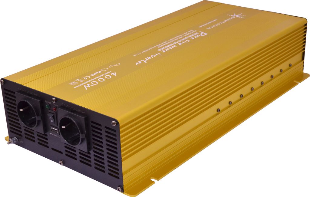 Spannungswandler 24V 230V Gold Reiner Sinus Wechselrichter: 4000 W