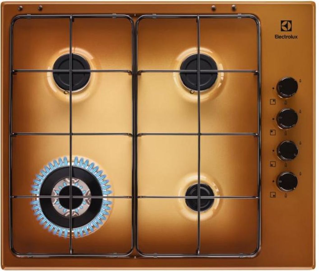 Electrolux EGS6414T Piano Cottura Ottone Incorporato Gas 4 Immagine del prodotto 