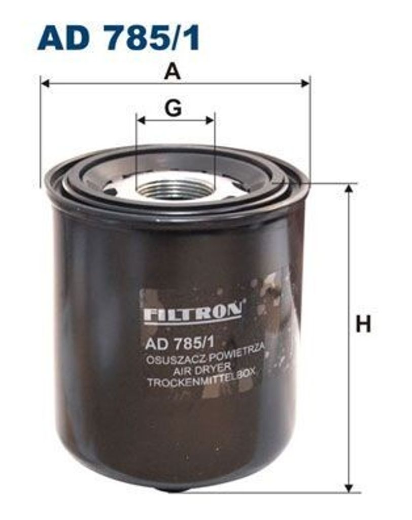 FILTRON Lufttrockner Druckluftanlage AD 785/1 für RENAULT Produktbild 