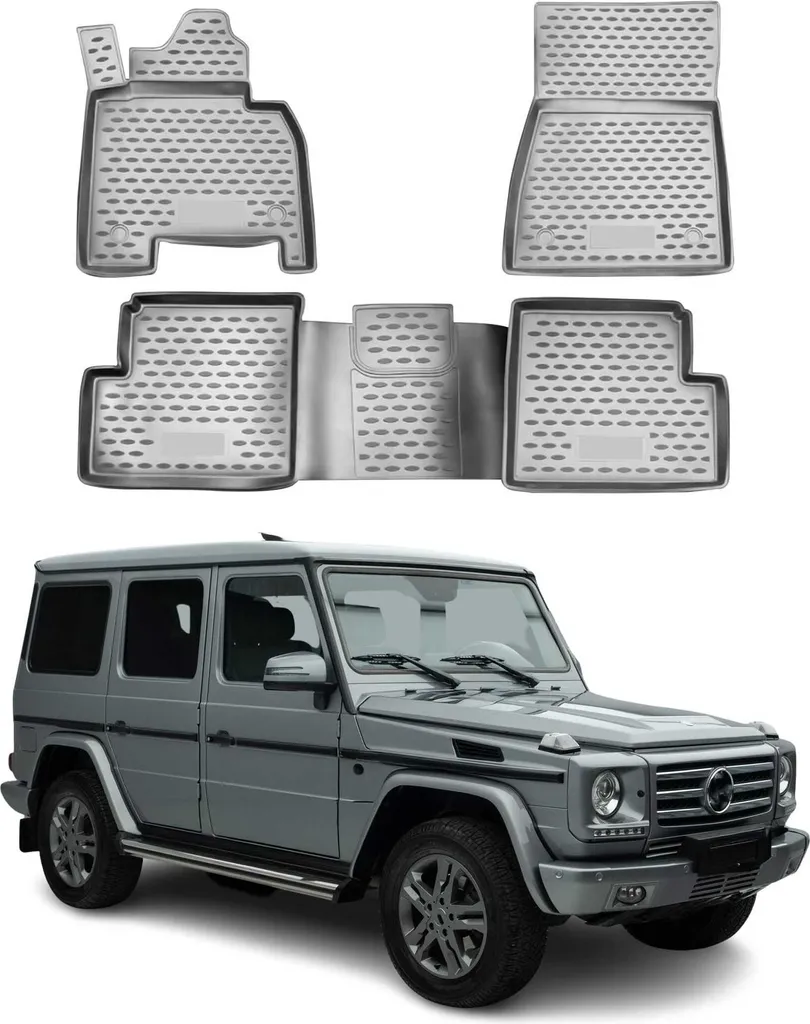 Mossa Vasca Baule Compatibile con Mercedes-Benz EQB X243 SUV (12.2021- ) - Tappetino per Bagagliaio - Tappeto Bagagliaio per Auto - G