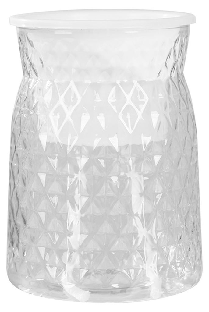 Selbstbewässernde Vase mit transparentem Wasserstandsanzeiger, geprägtem, atmungsaktivem Boden für Zimmerpflanzen, Sukkulenten, Kräuter und Kak...