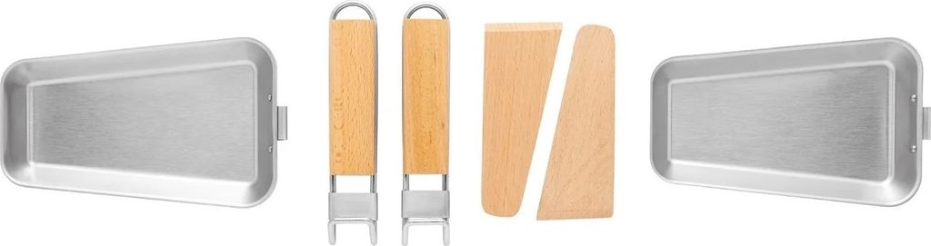 Grillpfännchen-Set, Grillzubehör aus Edelstahl