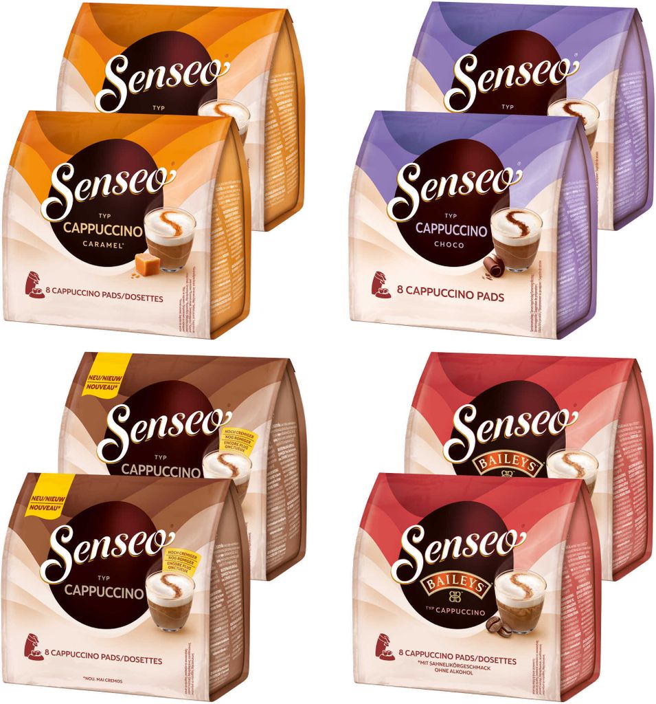 SENSEO Pads Cappuccino Choco Caramel Baileys Vielfaltspaket Produktbild 