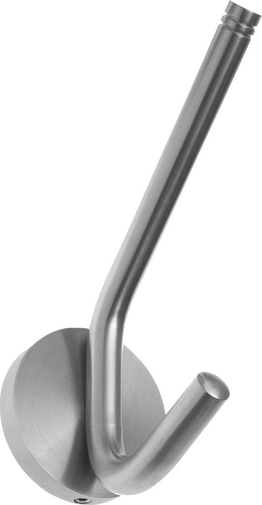 Huthaken Jaina Rosette ø 58 mm, Höhe 145 mm, Edelstahl gebürstet