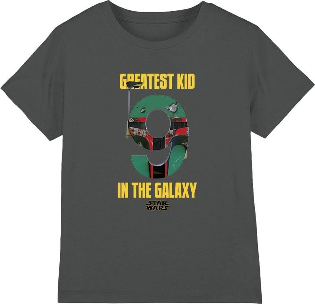 Star Wars - "Greatest Kid" T-Shirt für Kinder TV3270 (104) (Holzkohle)