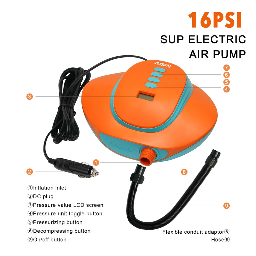 FunWater-SUP tragbare elektrische Luftpumpe