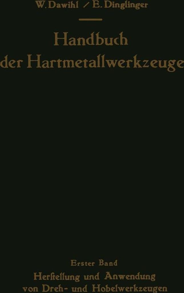 Handbuch der Hartmetallwerkzeuge