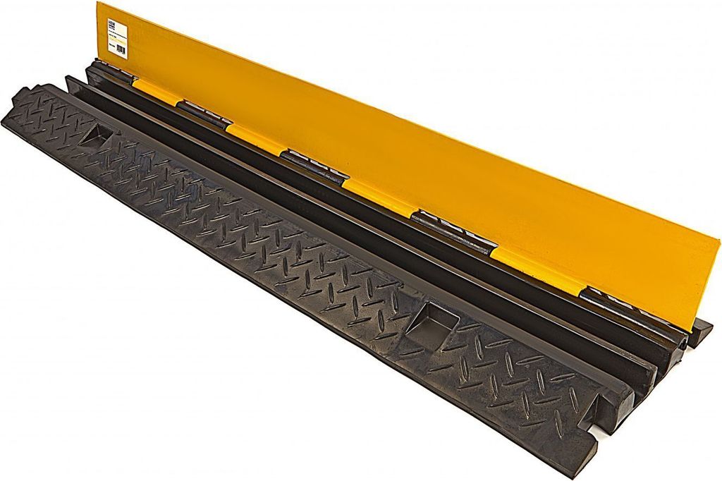Kabelbrücke 1M 2 Kabelkanäle Schlauchbrücke Überfahrbrücke Produktbild 3