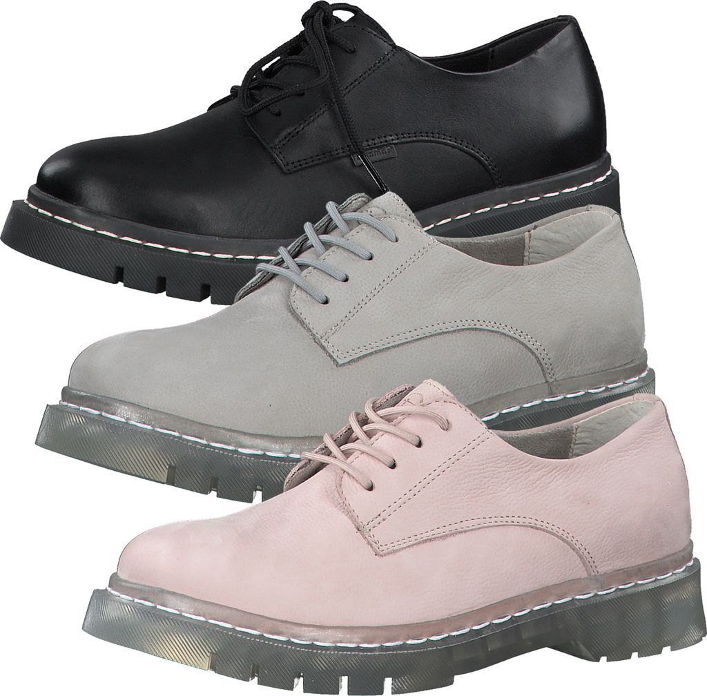 Tamaris Damen Halbschuhe Leder Schnürschuhe 1-23763-26, Größe:41 EU, Farbe:Rosa