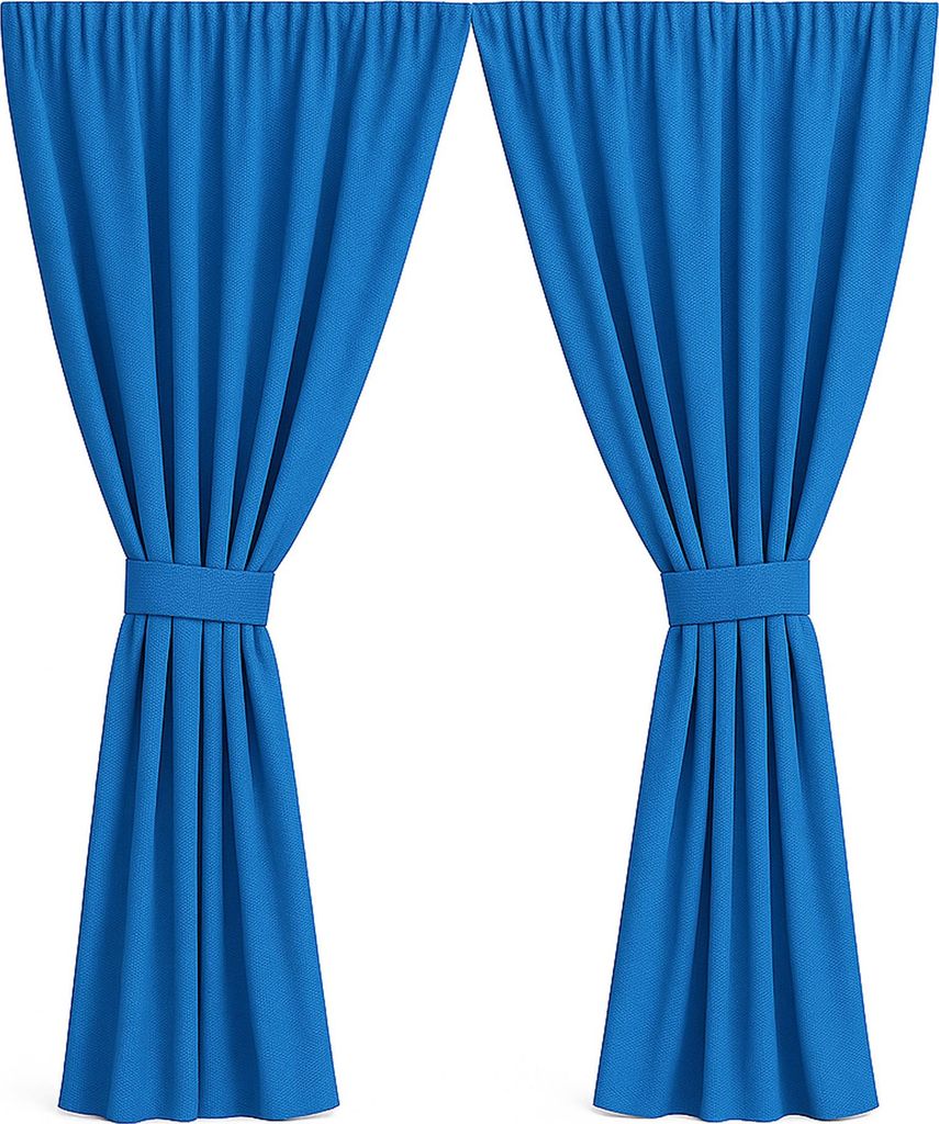 Gartenvorhang 2 Stück 155x200cm, Garten Vorhang Blau, wasserdichter Außenvorhang, Balkon Vorhang, Terrasse Vorhang, Außenvorhang