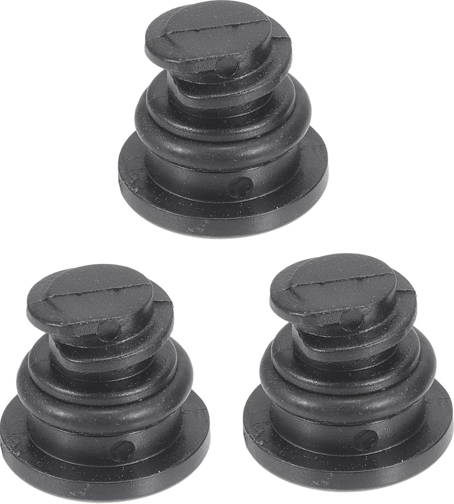 Ölablassschrauben-Pan-Gewindereparatur Nr. 06L103801 - Ölablassmutter Ölablassschraube - für Audi A3 2015-2020 Kunststoff Schwarz - 3 Stück