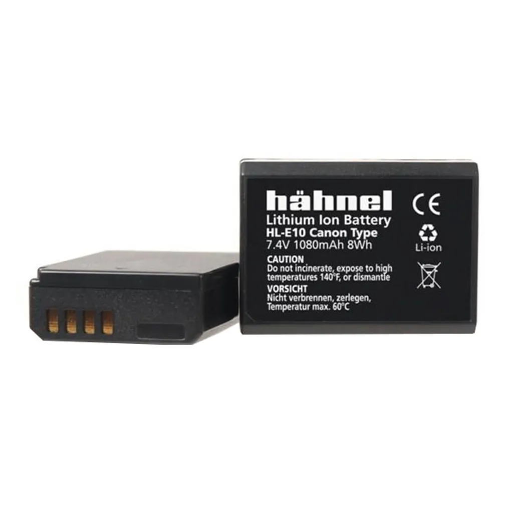 Batterie Photo Hähnel HL-E10 Compatible Canon LP-E10 pour Voyage
