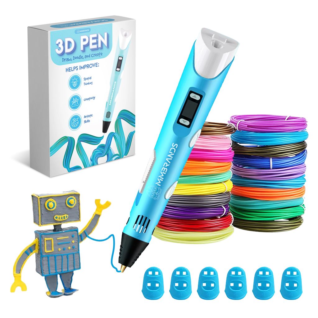 MM Brands 3D Pero pro děti, 10 barev s extra dlouhým Obrázek produktu 1