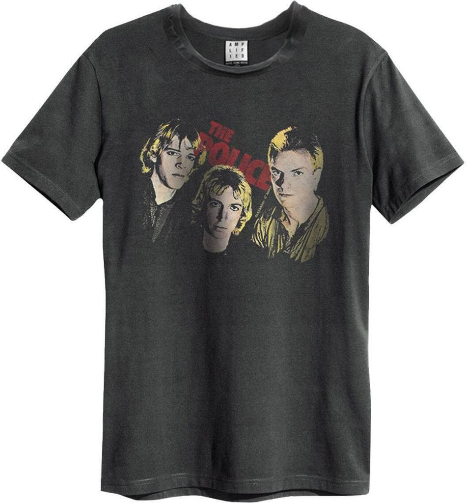 Amplified - "Outlandos D ́amour" T-Shirt für Herren/Damen Uni GD1505 (S) (Holzkohle)