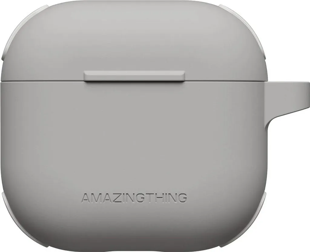 Amazingthing Omni Case AirPods 4 Grigio con Moschettone | Urban Travel