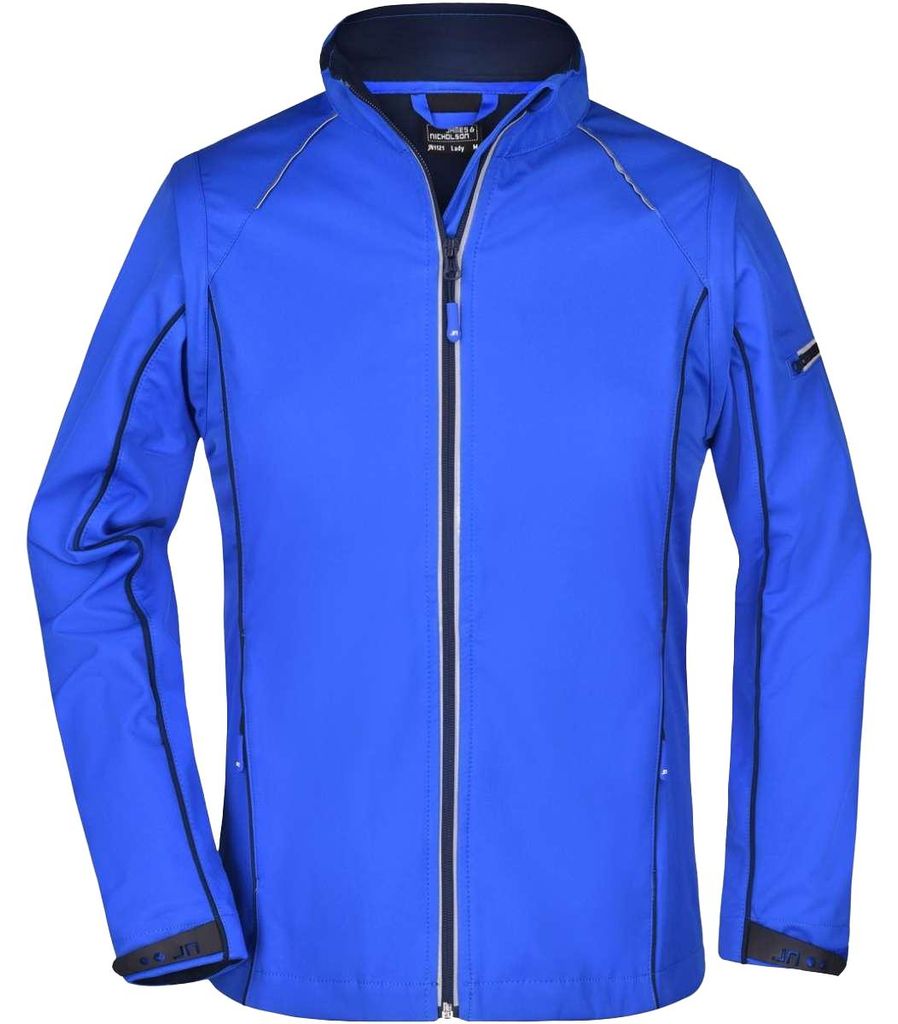 James and Nicholson - Softshelljacke Mit Reißverschluss trennbar für Damen LT3208 (S) (Marineblau/Marineblau)