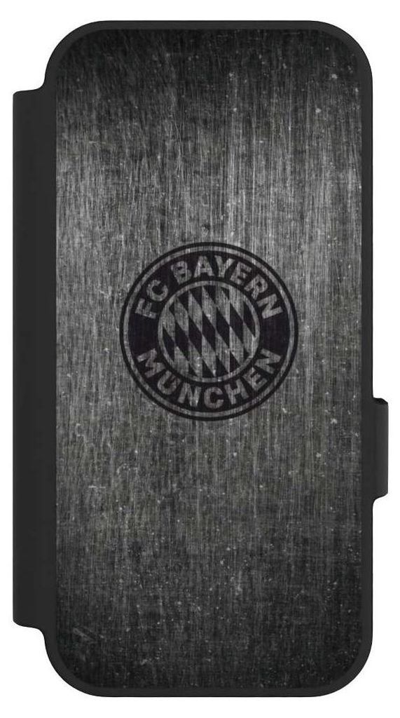 NIVOCASE Klapphülle für Google Pixel 10 Pro Handyhülle aus Kunst Leder NIVOflip schwarz FC Bayern München FCB Metallic Look