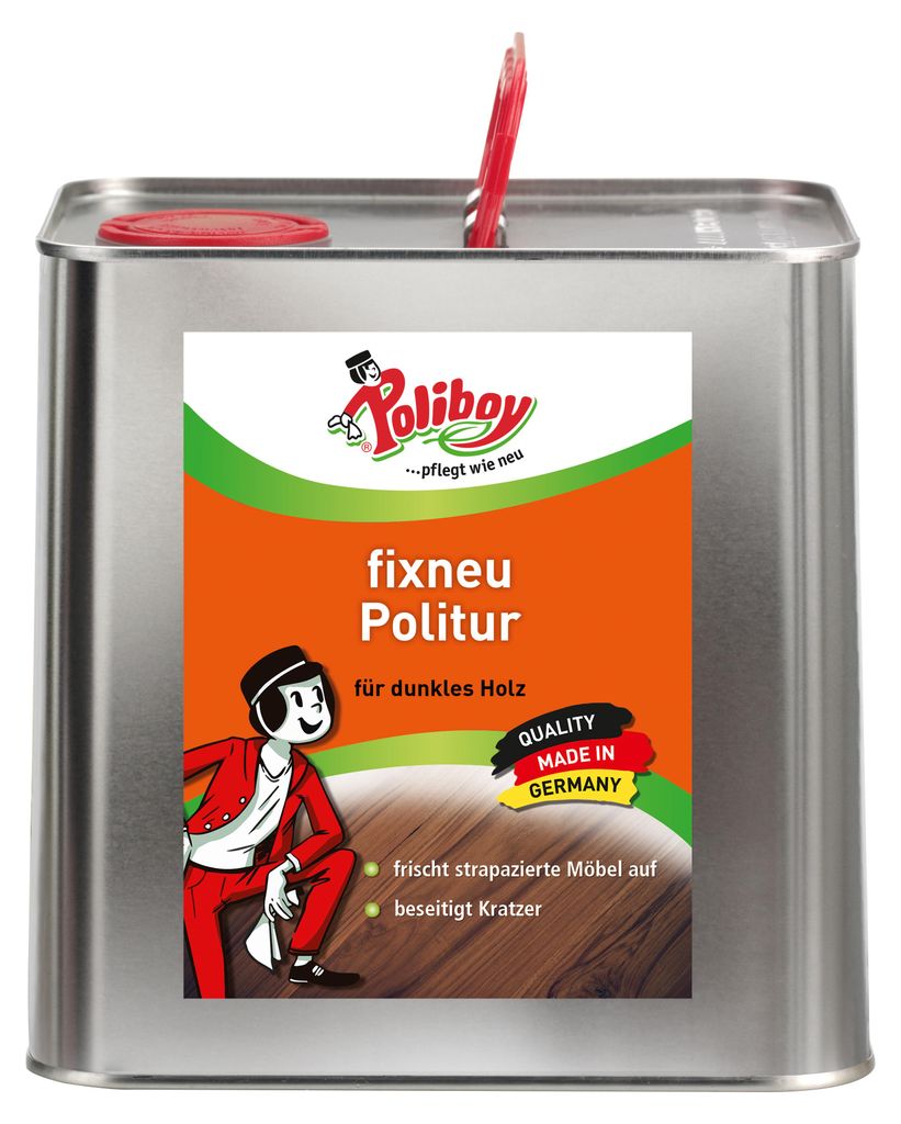 Poliboy Fixneu Möbel Politur Dunkel - Inhalt 2,5L, Produktbild 